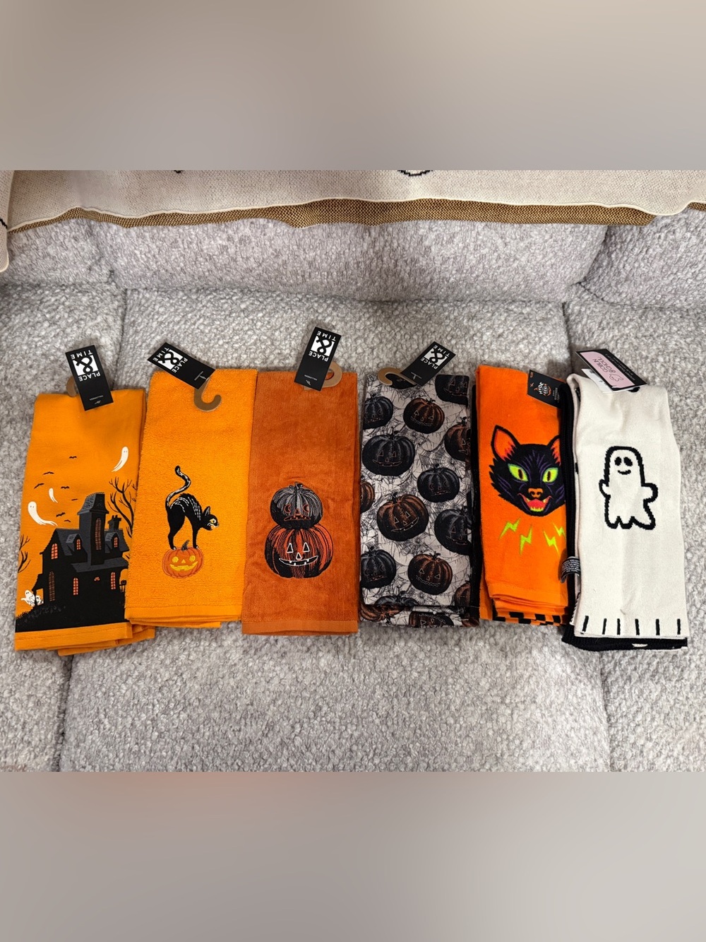 Lot of Joann’s Halloween Kitchen Towels Target and Home Goods